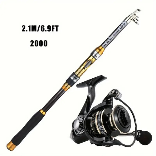 Fishing rod telescopic - 2.1m,